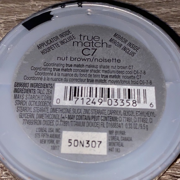 Loreal True Match Super Blendable pressed Powder 0.33 oz C7 Nut Brown new sealed - Picture 3 of 4